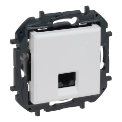 Gniazdo RJ 45 kat. 6 UTP - Legrand Niloe Step Białe 863163B