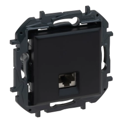 Gniazdo RJ 45 kat. 6A UTP Legrand Niloe Step Czarne 863567B