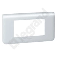 Ramka 4 modułowa pozioma Aluminium Legrand Mosaic 079014
