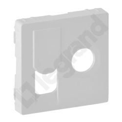 Gniazdo TV + RJ45 białe (plakietka) Valena Life 754830