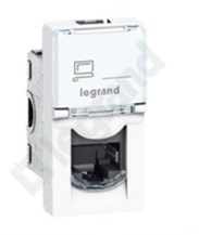 Gniazdo RJ 45 kat. 6 UTP - 1 moduł Biały Legrand Mosaic 076561