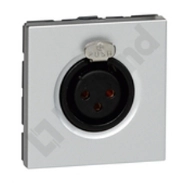 Gniazdo audio XLR 3-biegunowe 'żeńskie' Neutrik Aluminium Legrand Mosaic 079255