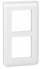 Ramka 2 x 2 modułowa pionowa biała Legrand Mosaic 277822L
