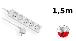 Przedłużacz 5-gniazdowy dł.1,5m - EPS-501,5