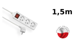 Przedłużacz 3-gniazdowy z wyłącznikiem dł.1,5m - EPS-301,5W