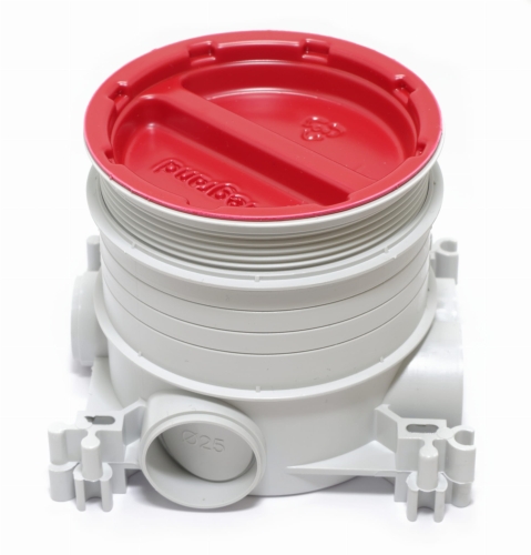 Gniazdo podłogowe kwadratowe 2P+Z INOX Legrand 089700