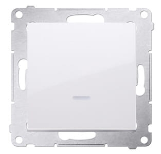 Włącznik z podświetlenie biały Simon 54 Premium DW1L.01/11