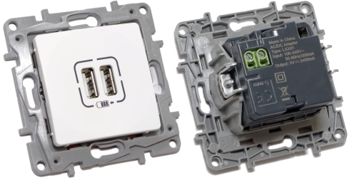 Gniazdo 2 x USB 5V - 2400 mA Niloe 764594